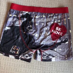 Star Wars Red/Gray 'Be Mine' Graphic Boxer Briefs, Large